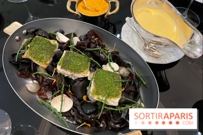 Le Grand Diner, Hôtel San Régis - Loup de mer en persillade