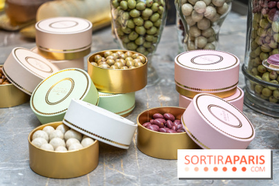 La bûche coffrets de Noël en trompe l'œil de Ladurée 2024 par Julien Alvarez et les créations de fête