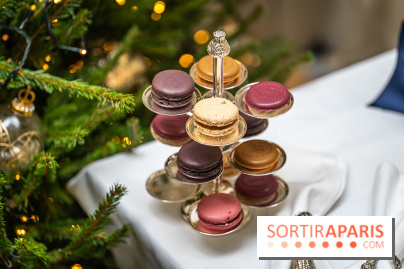 La bûche coffrets de Noël en trompe l'œil de Ladurée 2024 par Julien Alvarez et les créations de fête -  macarons