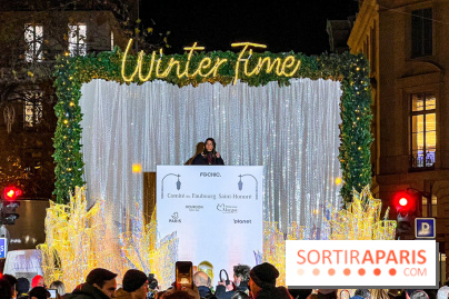 Les illuminations de Noël 2024 du Faubourg Saint Honoré avec Emmanuelle Béart - 2