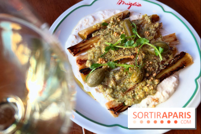 Miglia - Poireaux à la flamme, stracciatella fumée