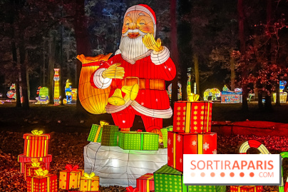 L'Odyssée Lumineuse 2024, le parcours de lumières au Parc Floral - les photos - Père Noël - cadeaux