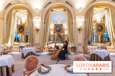 Le tea time Impérial de Noël du Ritz Paris, l'expérience exceptionnelle - les photos -  salon Marie-Louise - harpe