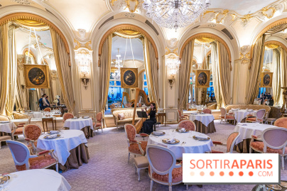 Le tea time Impérial de Noël du Ritz Paris, l'expérience exceptionnelle - les photos -  salon Marie-Louise - harpe