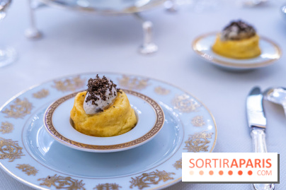 Le tea time Impérial de Noël du Ritz Paris, l'expérience exceptionnelle - les photos -  soufflé au comté