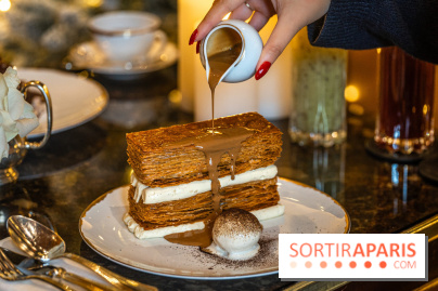 Le salon de thé de Noël du George V pour une pause gourmande - les photos  -  millefeuille