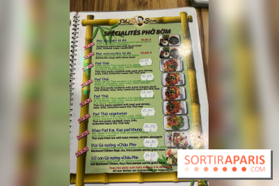 Pho Bom, le restaurant vietnamien, temple du pho et des nouilles Paris 13e - carte - menu - tarifs - prix