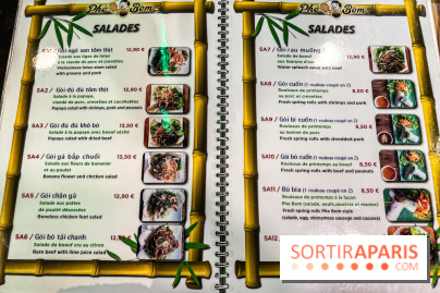 Pho Bom, le restaurant vietnamien, temple du pho et des nouilles Paris 13e - carte - menu - tarifs - prix