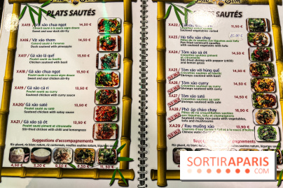 Pho Bom, le restaurant vietnamien, temple du pho et des nouilles Paris 13e - carte - menu - tarifs - prix