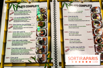 Pho Bom, le restaurant vietnamien, temple du pho et des nouilles Paris 13e - carte - menu - tarifs - prix