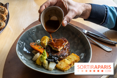 La Table du Château à Dampierre-en-Yvelines, le restaurant face au château - Cœur de filet de bœuf Charolais Label Rouge, foie gras chaud, sauce Madère
