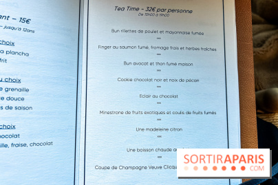 Le tea time abordable du Printemps par Bryan Esposito et Xavier Pistol - carte - menu