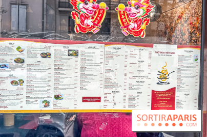 Pho Bida, le restaurant vietnamien  - carte-menu