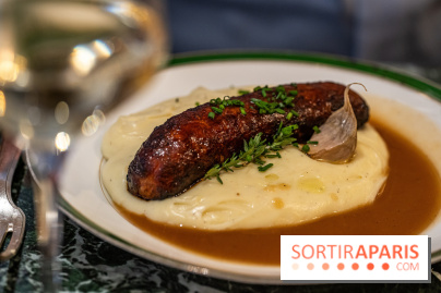 Le Bistro des Livres, le restaurant français pour les amoureux des bouquins -  saucisse purée 