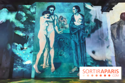 Picasso à l'Atelier des Lumières - La Vie, 1903, © Succession Picasso 2024