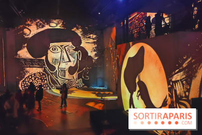 Picasso à l'Atelier des Lumières - Toros Vallauris, 1958, © Succession Picasso 2024