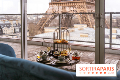 Le tea time éphémère face à la Tour Eiffel au Pullman