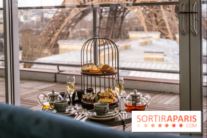 Le tea time éphémère face à la Tour Eiffel au Pullman