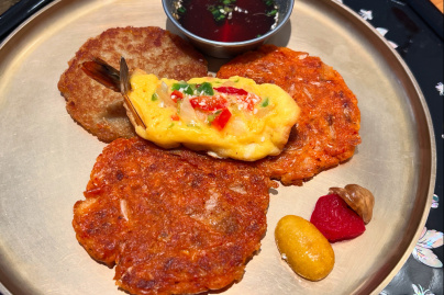 Sam Sun - Galettes de kimchi et crevettes