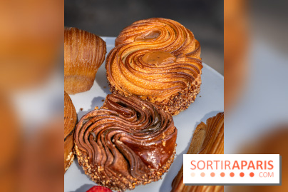 La boulangerie de Christophe Louie lance les nouvelle viennoiseries folles d'Anthony Nguyen - Roulé Choco et caramel Hochicha