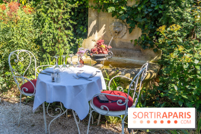 Terrasse de l'Hôtel Particulier, le jardin verdoyant au cœur de Montmartre - photo - A7C06375 HDR