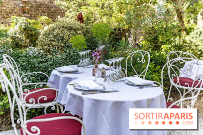 Terrasse de l'Hôtel Particulier, le jardin verdoyant au cœur de Montmartre - photo - A7C06408 HDR