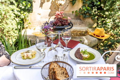 Terrasse de l'Hôtel Particulier, le jardin verdoyant au cœur de Montmartre - photo