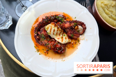 Le Cochon à l'Oreille - Poulpe et halloumi grillés