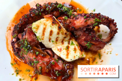 Le Cochon à l'Oreille - Poulpe et halloumi grillés