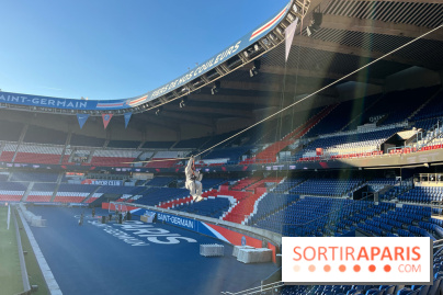 Tyrolienne au Parc des Princes