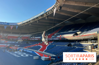 Tyrolienne au Parc des Princes