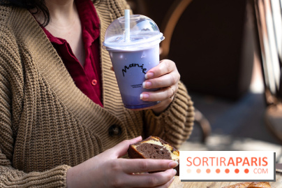 Manie Café et pâtisseries - coffee shop Paris 16e - ube latte