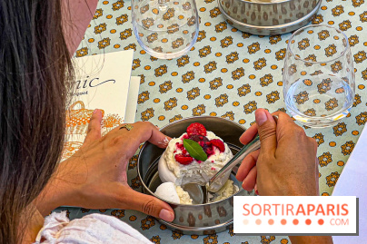 La terrasse estivale du Printemps Haussmann 2025 avec vue sur Paris et la Tour Eiffel  - image00014