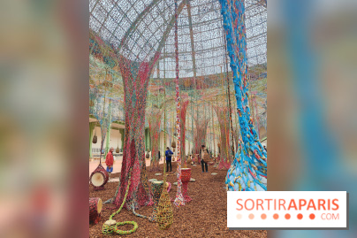 Ernesto Neto tisse une nouvelle installation monumentale gratuite au Grand Palais, nos photos