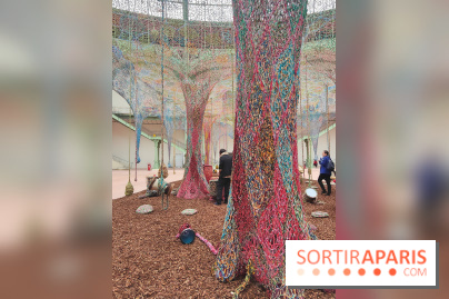 Ernesto Neto tisse une nouvelle installation monumentale gratuite au Grand Palais, nos photos