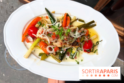 Le Bon Bock - Pavé de lieu jaune