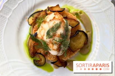 Patio terrasse La Réserve Paris - Lotte et quinoa