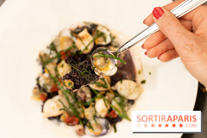 Maison Delano restaurant et terrasse cachée Paris 8e - Coquillages au riz vénéré