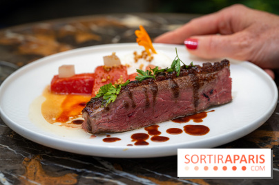 Maison Delano restaurant et terrasse cachée Paris 8e - magret de canard et pastèque grillé