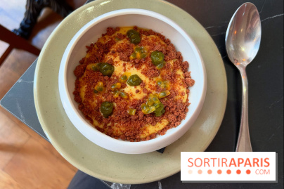 Schnock - Crème passion, crumble chocolat