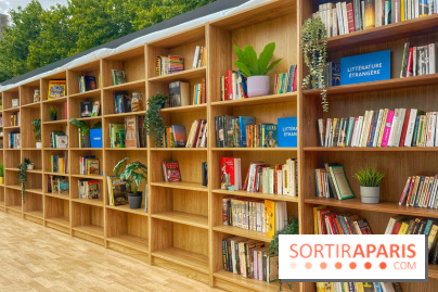 Bibliothèque et boite à livres géante à ciel ouvert