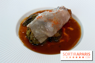 Geoélia - Sucrine braisée, jus de homard, sauce Grand Veneur