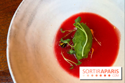 Machizo - Gaspacho tomate-pastèque, sorbet basilic