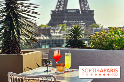 Bar Les Ombres : cocktails & tapas sur le rooftop du Musée du Quai Branly avec vue sur la tour Eiffel