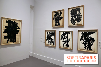 Pierre Soulages : nos photos de son exposition et de ses peintures sur papier à voir au Musée du Luxembourg 