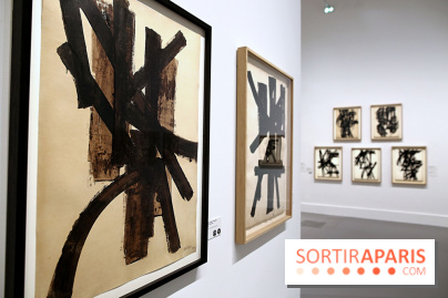 Pierre Soulages : nos photos de son exposition et de ses peintures sur papier à voir au Musée du Luxembourg 
