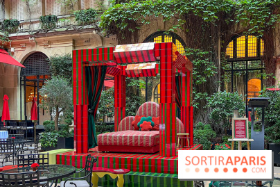 Plaza Athénée : une installation design XXL gratuite signée Uchronia exposée dans la cour du palace - IMG 1150 jpg 2