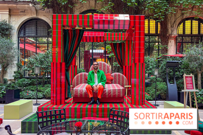 Plaza Athénée : une installation design XXL gratuite signée Uchronia exposée dans la cour du palace - IMG 1198 jpg 2