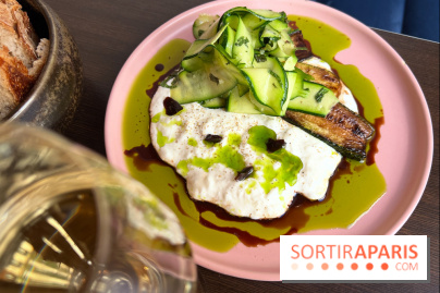 Comptoir Lazu - Courgettes crues et cuites, stracciatella