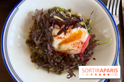 Comptoir Lazu - Salade de lentilles, oeuf parfait